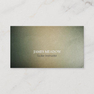 Carte De Visite Dark Grunge Musicien Guitare Enseignant
