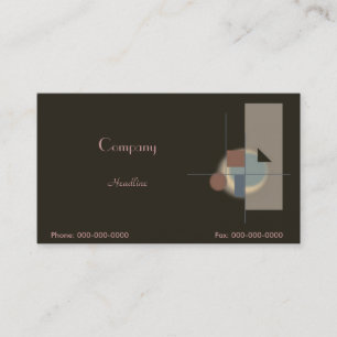 Carte de visite d'art Abstrait