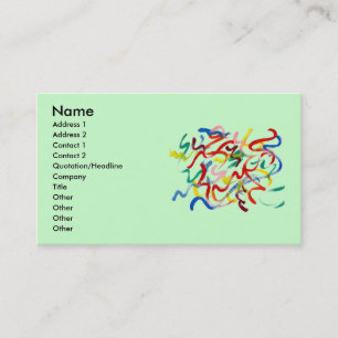 Carte de visite d'art Abstrait