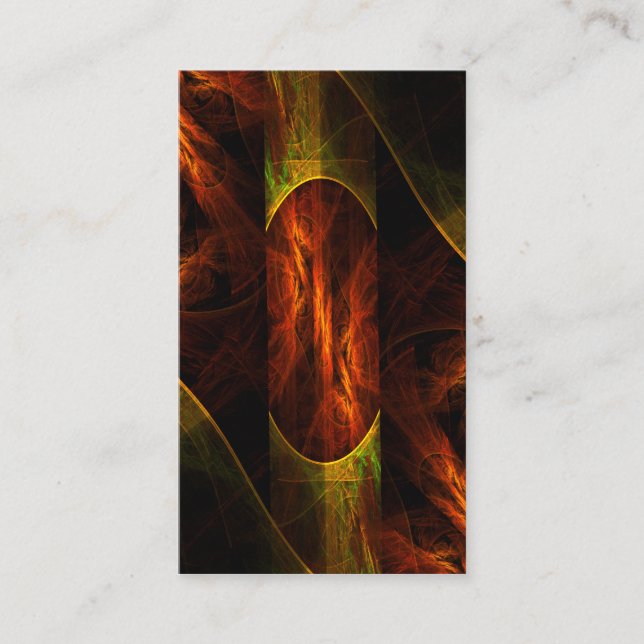 Carte de visite d'art Abstrait de la jungle mystiq (Devant)