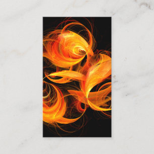 Carte de visite d'art Abstrait Fireball