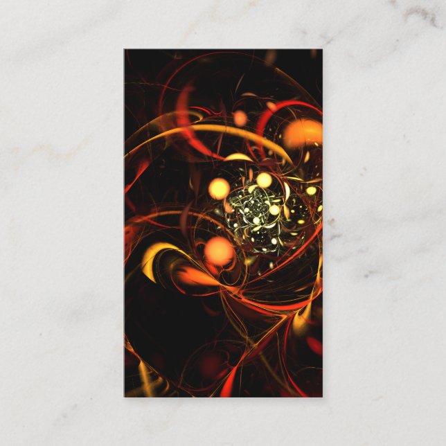 Carte de visite d'art Abstrait Heartbeat (Devant)