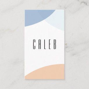 Carte de visite d'art moderne bleu gris beige Abst