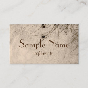 carte de visite d'art naturel à sépia