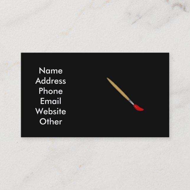 Carte de visite d'artiste (Devant)