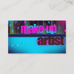 Carte de visite d'artiste de maquillage
