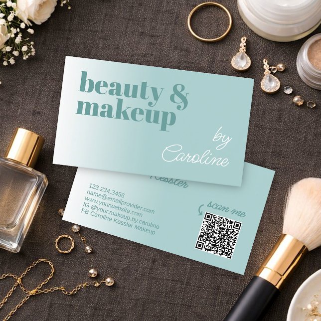 Carte de visite d'artiste maquilleuse professionne (Créateur téléchargé)