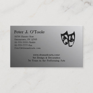 Carte de visite d'arts d'action et de théâtre