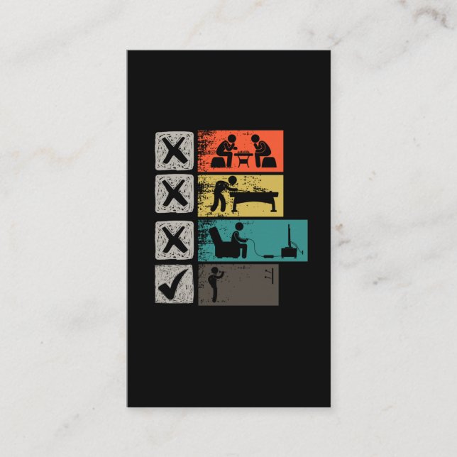 Carte De Visite Darts Player Hobby Dart Addicted Dartboard (Devant)