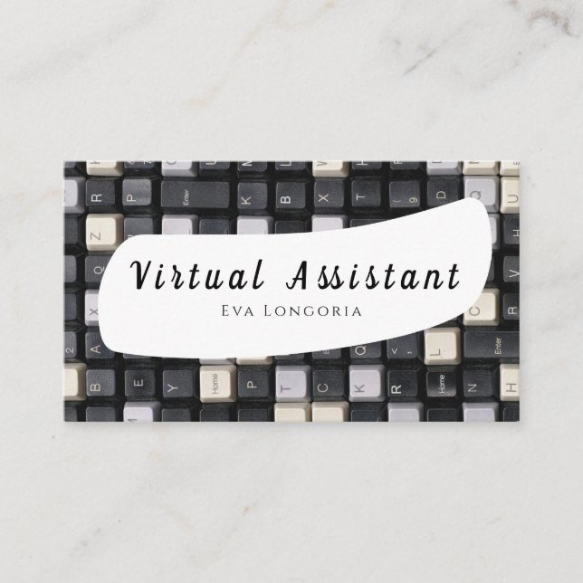 Carte de visite d'assistant virtuel (Devant)