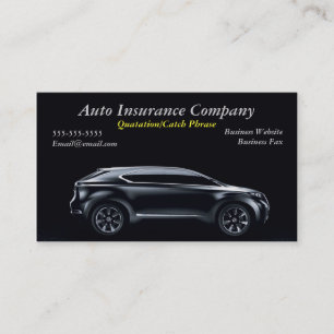 carte de visite d'assurance automobile