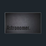 Carte de visite d'astronome noir professionnel<br><div class="desc">Carte de visite d'astronome professionnel Black Out.</div>