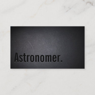 Carte de visite d'astronome noir professionnel