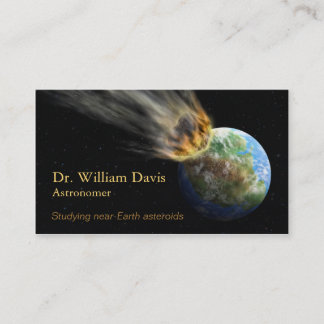 Carte de visite d'astronomie