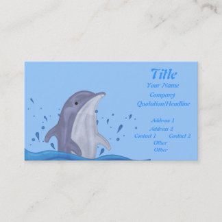 Carte De Visite Dauphin Splash
