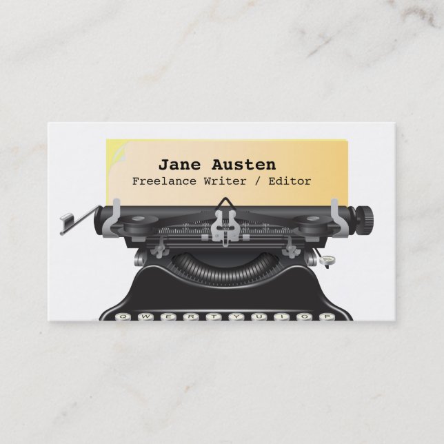 Carte de visite d'auteur/rédacteur/auteurs (Devant)