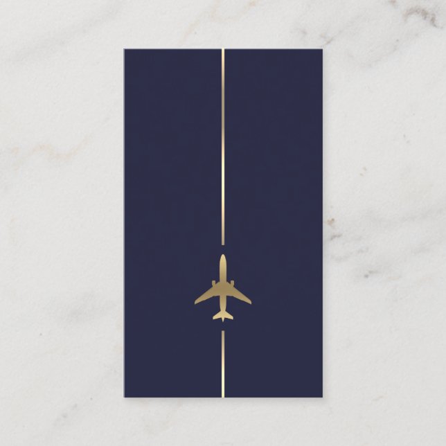 Carte de visite d'aviation minimal (Devant)