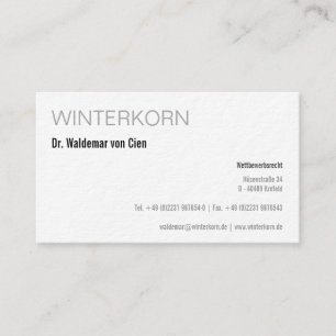 Carte de visite d'avocat