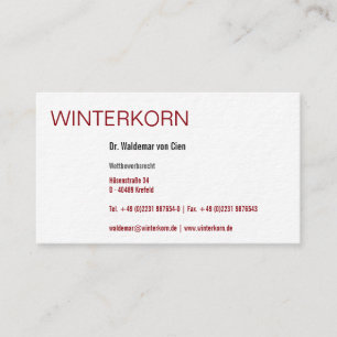 Carte de visite d'avocat