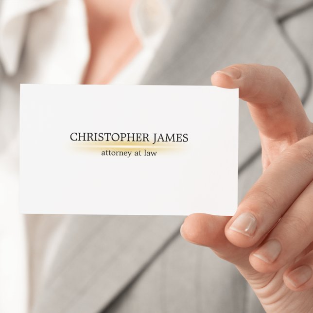 Carte de visite d'avocat | Minimaliste (Créateur téléchargé)