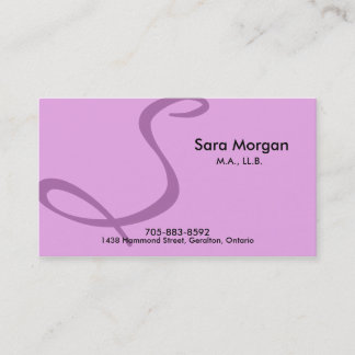 Carte de visite d'avocat - Monogramme