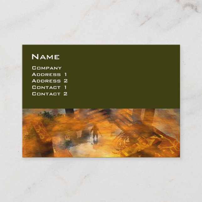Carte De Visite DAWNING DARK/ MONDE ALIEN Science-fiction (Devant)