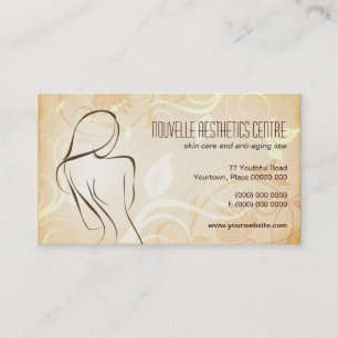Carte de visite de attirance de rendez-vous de spa