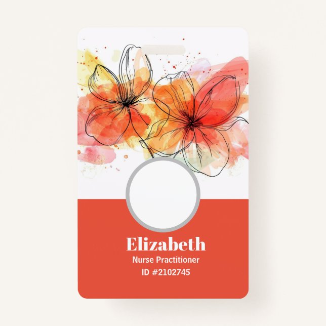 Carte de visite de badges personnalisés (Devant)