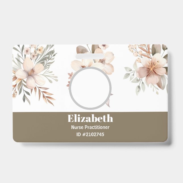 Carte de visite de badges personnalisés (Avant)