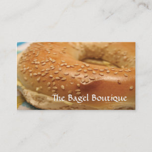 Carte de visite de bagel