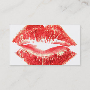 Carte de visite de baiser