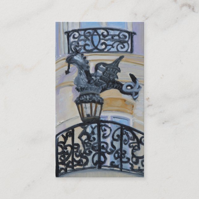 Carte de visite de balcon de dragon (Devant)