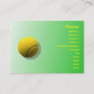 Carte de visite de balle de tennis
