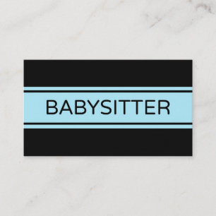 Carte de visite de bande Babysitter