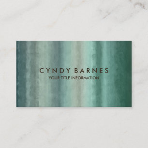 Carte de visite de bande d'aquarelle verte