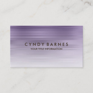 Carte de visite de bande violet