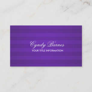 Carte de visite de bande violet