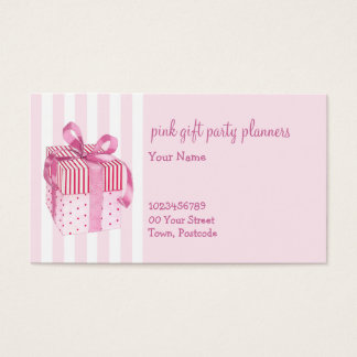 Carte de visite de bandes GIft roses