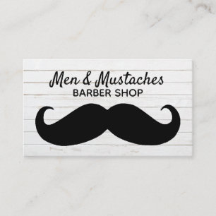 Carte de visite de BarberThemed de moustache