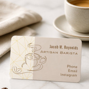 Carte de visite de barista