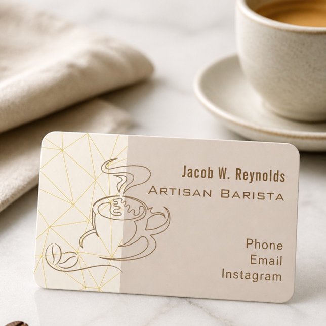 Carte de visite de barista (Créateur téléchargé)