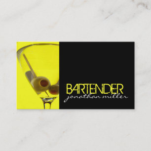 Carte de visite de barman