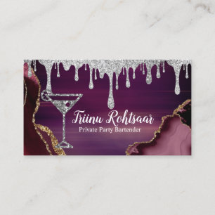 Carte de visite de barman pour soirée privée