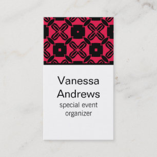 Carte de visite de beauté impeccable, Rose chaud