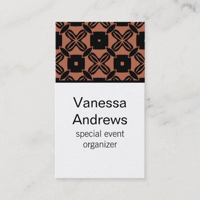 Carte de visite de beauté sans effort, Coral (Devant)