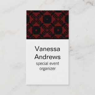 Carte de visite de beauté sans effort, Rouge