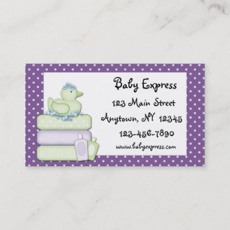 Carte de visite de bébé
