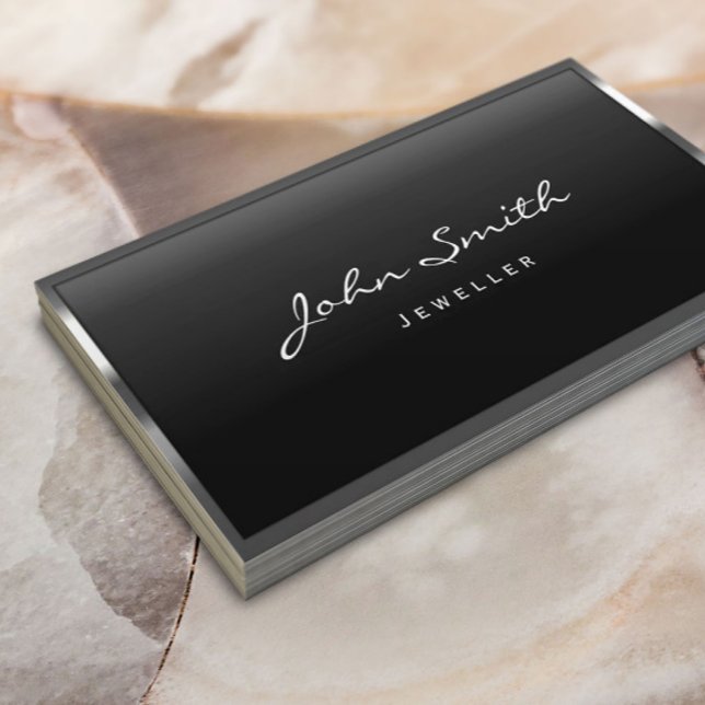 Carte de visite de bijoux cool en métal (Créateur téléchargé)