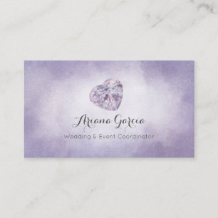 Carte de visite de bijoux de pierre gemme de
