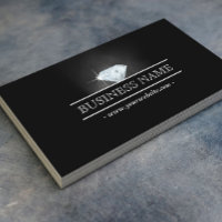 Carte de visite de bijoux en diamant brillant